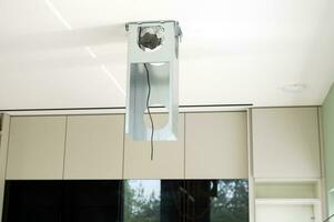 Design for installing a hood on the ceiling photo