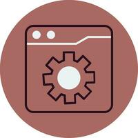 Web Settings Vector Icon