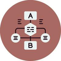 icono de vector de diagrama de flujo