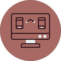 Data Transfer Vector Icon