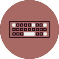 icono de vector de teclado