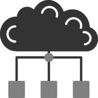 nube propiedades vector icono