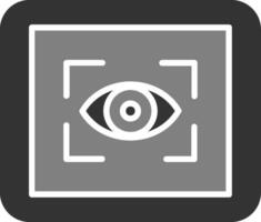 icono de vector de escáner ocular