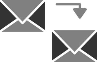 enviar icono de vector de correo