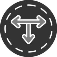 T Junction Vector Icon