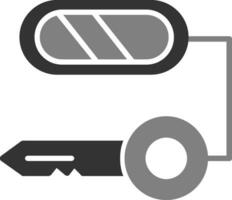 Composite Key Vector Icon