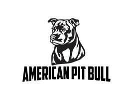 bull black and white dog head vector illistration