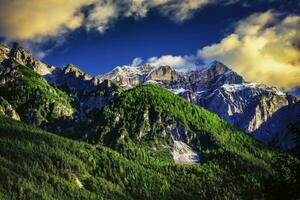 Mountain landscape of the Stubai Alps photo