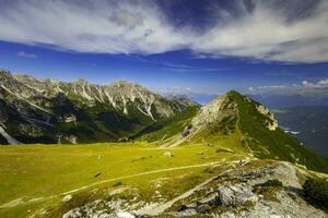 Mountain landscape of the Stubai Alps photo