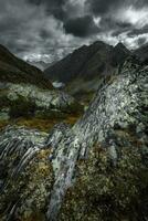 Mountain landscape of the Stubai Alps photo