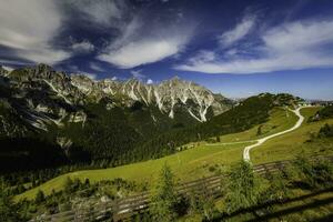 Mountain landscape of the Stubai Alps photo