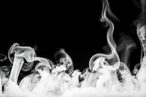 smoke on a black background photo