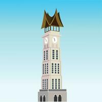 Jam Gadang Padang vector