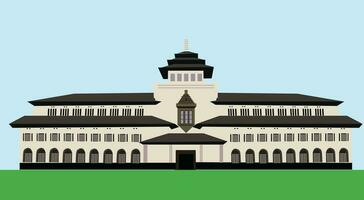 Gedung Sate Indonesia vector