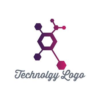 technology logo design vector template for corporate identity, technology, biotechnology, internet, system, Artificial Intelligence and computer.