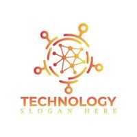 vector logo for corporate identity, technology, biotechnology, internet, system, Artificial Intelligence and computer. technology logo design vector template.