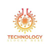 vector logo for corporate identity, technology, biotechnology, internet, system, Artificial Intelligence and computer. technology logo design vector template.