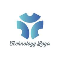 tecnología logo diseño vector modelo para corporativo identidad, tecnología, biotecnología, Internet, sistema, artificial inteligencia y computadora.