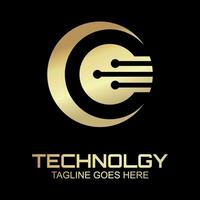 technology logo design vector template for corporate identity, technology, biotechnology, internet, system, Artificial Intelligence and computer.