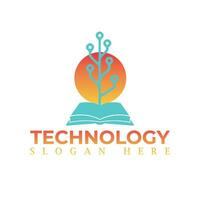 vector logo for corporate identity, technology, biotechnology, internet, system, Artificial Intelligence and computer. technology logo design vector template.