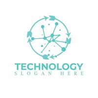 vector logo for corporate identity, technology, biotechnology, internet, system, Artificial Intelligence and computer. technology logo design vector template.