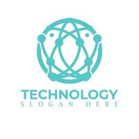 vector logo for corporate identity, technology, biotechnology, internet, system, Artificial Intelligence and computer. technology logo design vector template.
