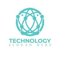 vector logo for corporate identity, technology, biotechnology, internet, system, Artificial Intelligence and computer. technology logo design vector template.