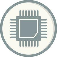 icono de vector de cpu