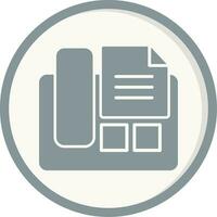 Fax Machine Vector Icon