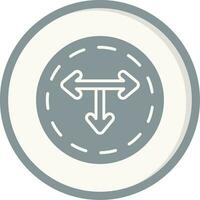 T Junction Vector Icon