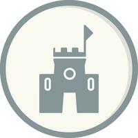 icono de vector de castillo de arena