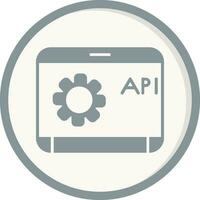 icono de vector de api