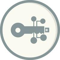 digital key Vector Icon