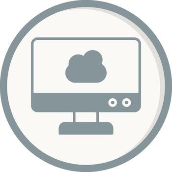 Cloud Computing Vector Icon