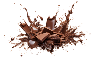 ai généré Chocolat explosion png Chocolat éclater png Chocolat bars explosion png Chocolat explosion éclaboussure png Chocolat explosion éclater png