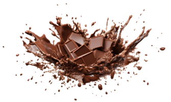 ai généré Chocolat explosion png Chocolat éclater png Chocolat bars explosion png Chocolat explosion éclaboussure png Chocolat explosion éclater png