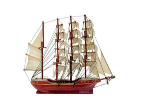 Barque ship gift craft model wooden photo