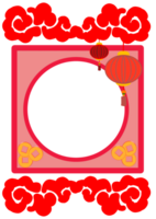 Chinese New Year has arrived. There are decorations to choose from.chinese new year frame with lanterns and red lanterns png