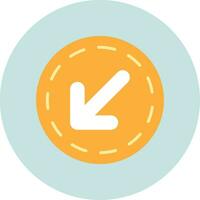 Down Left Arrow Vector Icon