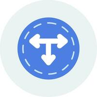 T Junction Vector Icon