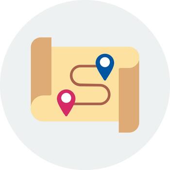 icono de vector de mapa