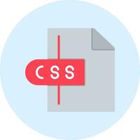 icono de vector de archivo css