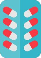 Pill Flat Icon vector