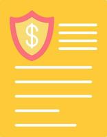Insurance Flat Icon vector