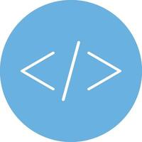 Coding Flat Icon vector