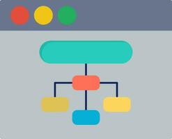 Browser Flat Icon vector