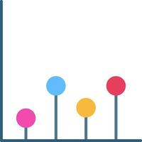 Chart Flat Icon vector