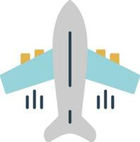 Flying Airplane Flat Icon vector