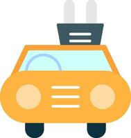 Electric Car Flat Icon vector