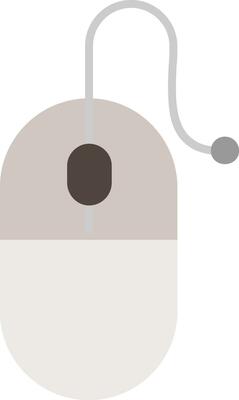Computer Mouse Flat Icon